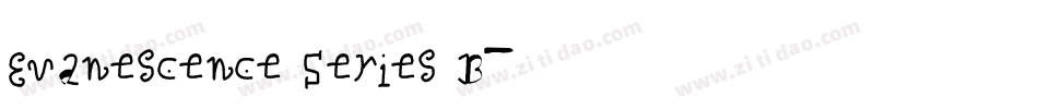 Evanescence Series B字体转换